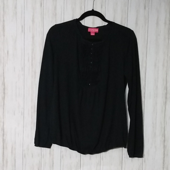 Liz Lange Tops - Liz Lange Maternity Shirt Sz L Black